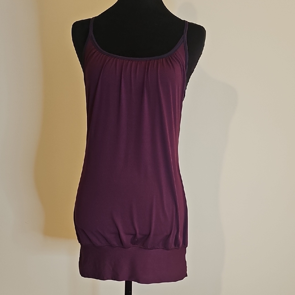 Lululemon Athletica No Limits Tank Deep Purple With Camisole